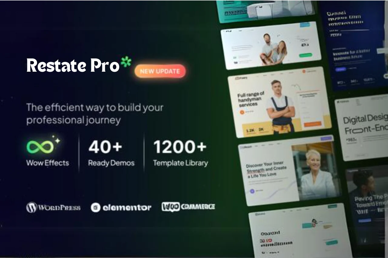 Restate Pro – Real Estate & Property Agent Elementor Template